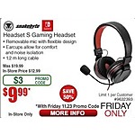Frys Black Friday: Snakebyte Headset S Gaming Headset for $9.99