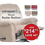 PC Richard &amp; Son Black Friday: Catnapper Winner Rocker Recliner for $214.11