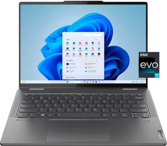Lenovo - Yoga 7i 2-in-1 14" 2.2K Laptop - Intel Evo Platform - Intel Core i7-1355U with 16GB Memory - 512GB SSD - Storm Grey - Starting from $477