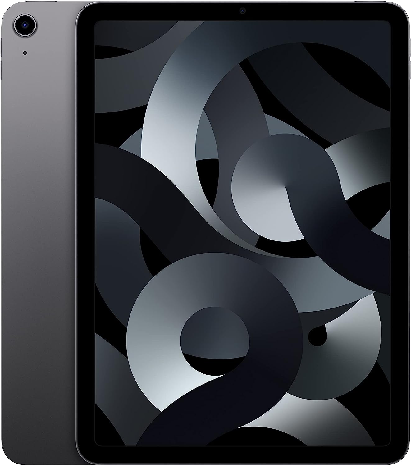 Apple iPad Air (5th Generation): with M1 chip, 10.9-inch Liquid Retina Display, 64GB, Wi-Fi 6, 12MP front/12MP Back Camera, Touch ID, All-Day Battery Life – Space Gray - $449.00
