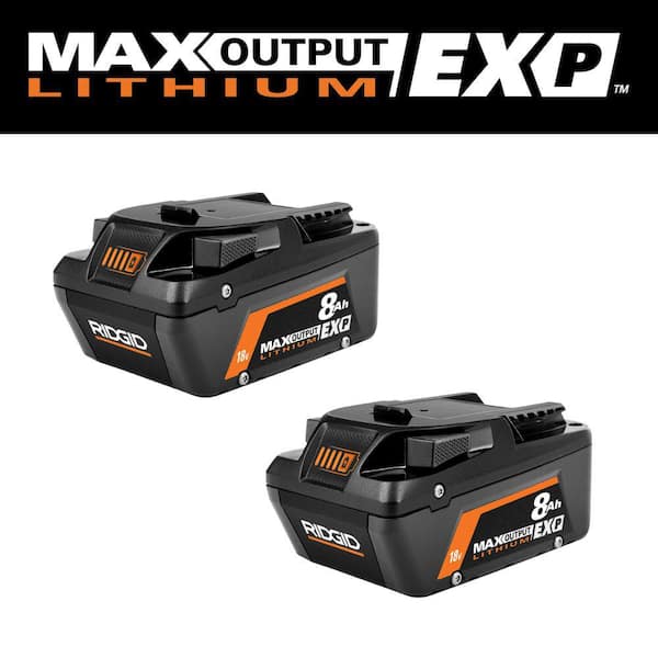 Ridgid 18V 8.0Ah Max Output EXP Battery 2-Pack $199