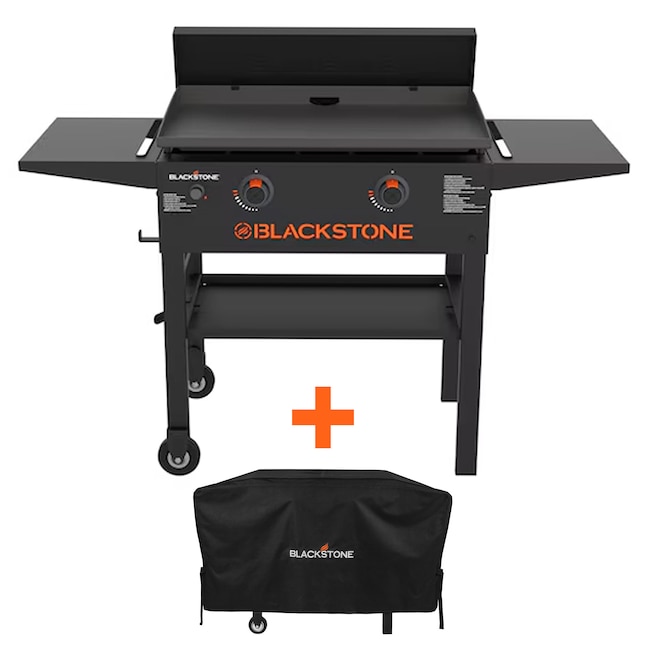 Blackstone 28" Griddle and Cover Bundle 2 Burner with free 50