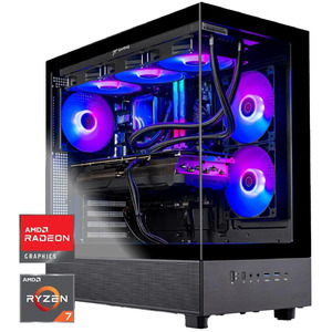 Skytech Gaming Azure 3 Desktop PC: Ryzen 7 7800X3D, RX 9060 XT 16GB, 32GB DDR5, 1TB SSD, 850W GOLD ATX 3 PSU, ARGB AIO $1329.99