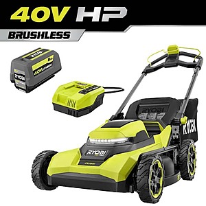 40V HP Brushless 21 in. Cordless Battery Walk Behind Push Lawn Mower with 8.0 Ah Battery and Charger *YMMV* $225.17