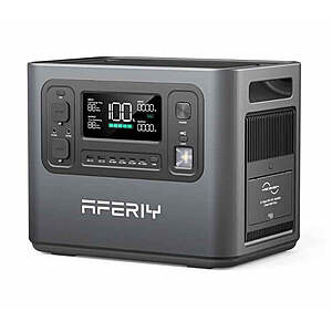 AFERIY P210 2048Wh 2400W LiFePO4 Power Station $399 + Free S&H