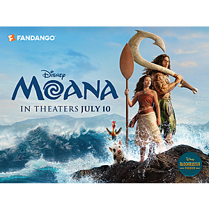 Disney+ Members: Moana (2026) Fandango Movie Ticket Offer