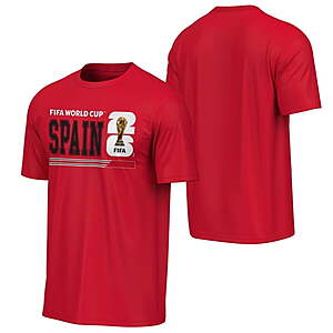 FIFA SPAIN Mens Tshirts $6.75-$7.50 FS Walmart+  Sizes S-XXL