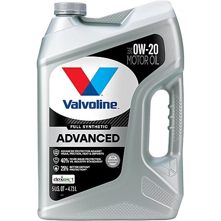 Valvoline Full Synthetic 0W-20 Oil $21.99