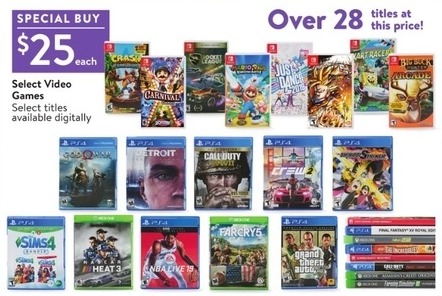 Walmart Black Friday Select Video Games Call Of Duty Wwii
