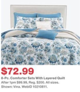 Macy S Black Friday 8 Pc Comforter Sets With Layered Quilt For