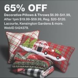 Macy S Black Friday Decorative Pillows Throws 65 Off