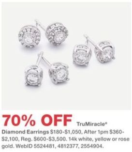 Macy S Black Friday Diamond Earrings 70 Off Slickdeals Net