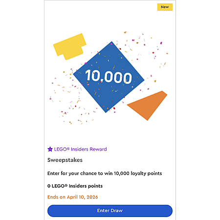 LEGO: Enter for your chance to win 10,000 loyalty points - 2026-04-04