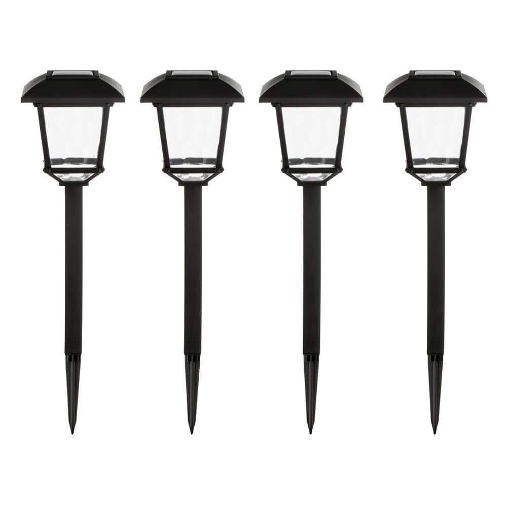 Terrace park 10 lumens black integrated led weather resistant outdoor