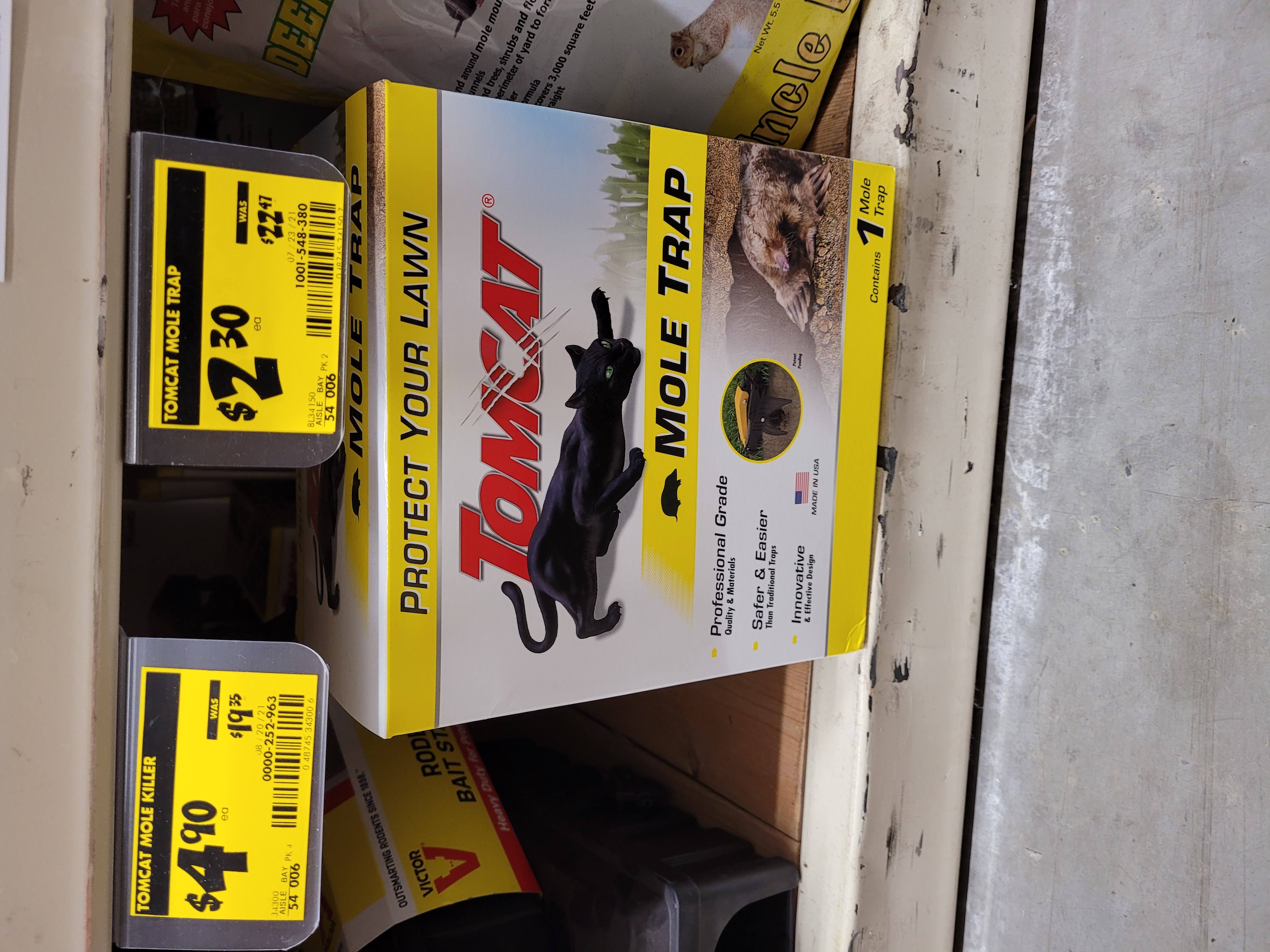 Tomcat Mole Trap - HD In-store Clearance YMMV $2.3
