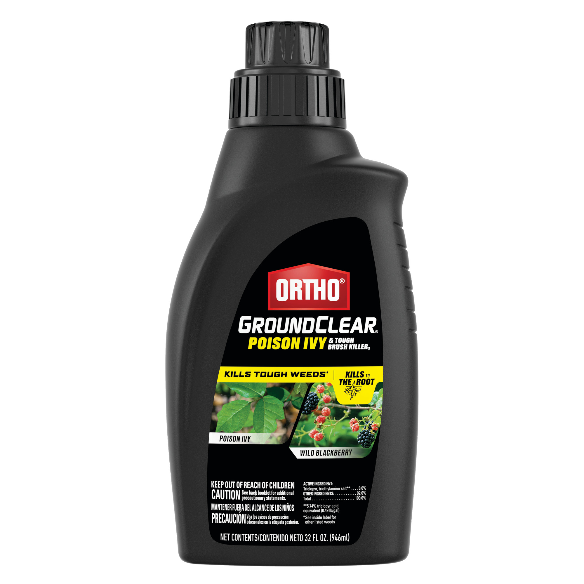 Ortho GroundClear Poison Ivy & Tough Brush Weed Killer Concentrate 32