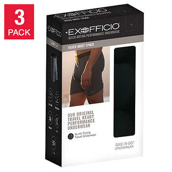 Costco Members: 3-Pack ExOfficio Give-N-Go Boxer Briefs $20 + Free Shipping $19.99