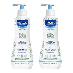 Mustela Gentle Baby Cleansing Gel, 25.35 fl oz, 2-pack ...