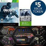 Bestbuy - Call of Duty Ghosts Hardened Edition for Xbox 360, 12 Month LIVE Card, Black Ops II Pack (400 M$ Points) &amp; $5 Xbox Token - $120