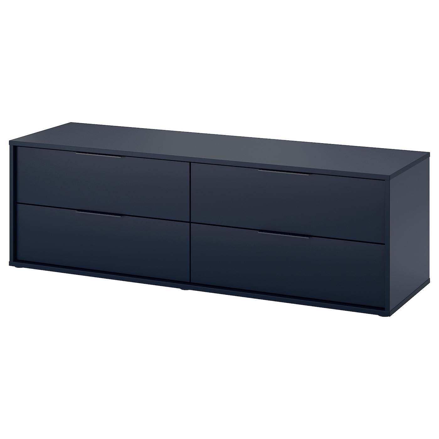 NORDMELA 4-drawer Dresser, Black-blue, 62 5/8x19 5/8 " $79