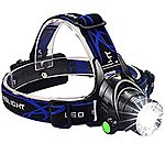 Zoomable 3 Modes Super Bright LED Headlamp with Rechargeable Batteries @Amazon $15.99