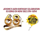 Jerome’s Furniture and Mattress Stores 68th Anniv. Free Waterproof Bluetooth Speaker Charge 5 - $0