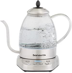 Bonavita Cosmopolitan 1.3l glass Variable temperature electric kettle $46.99 Amazon