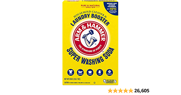55oz Arm & Hammer Super Washing Soda Detergent Booster & Household Cleaner - $3.96