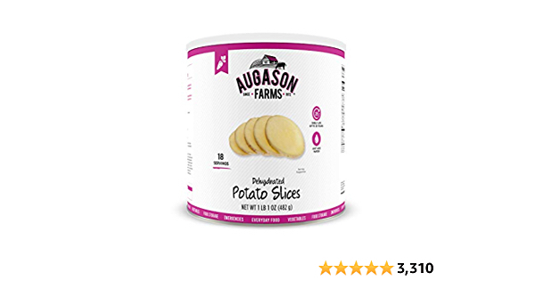 Augason Farms Dehydrated Potato Slices 1 lb 1 oz No. 10 Can - $8.68