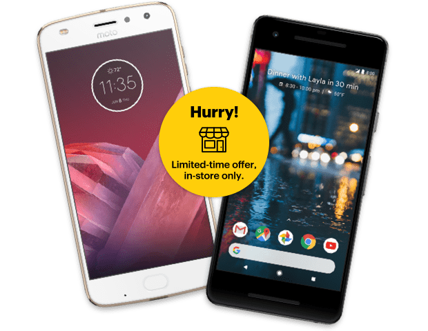 Sprint BYOD - Pixel 2 or 2 XL $350 and $200 for eligible phones