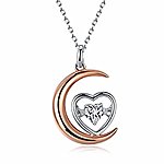 50% off urlhasbeenblocked Sterling Silver &quot;I Love You To The Moon and Back&quot; Moon and Heart Pendant Necklace, 18''-$17.99