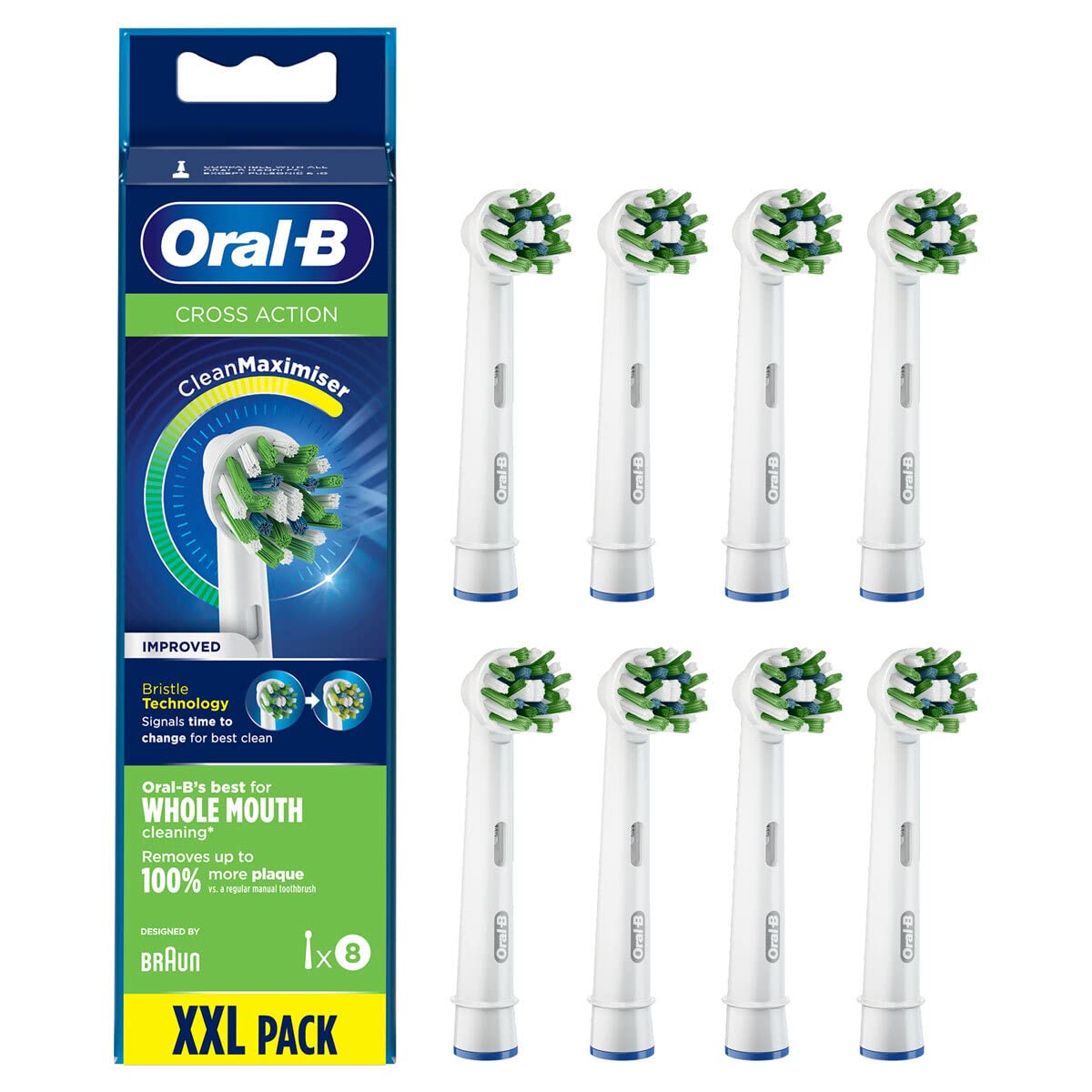 Oral-B CrossAction Brush Heads - Pack of 8 $21.83 @ Amazon