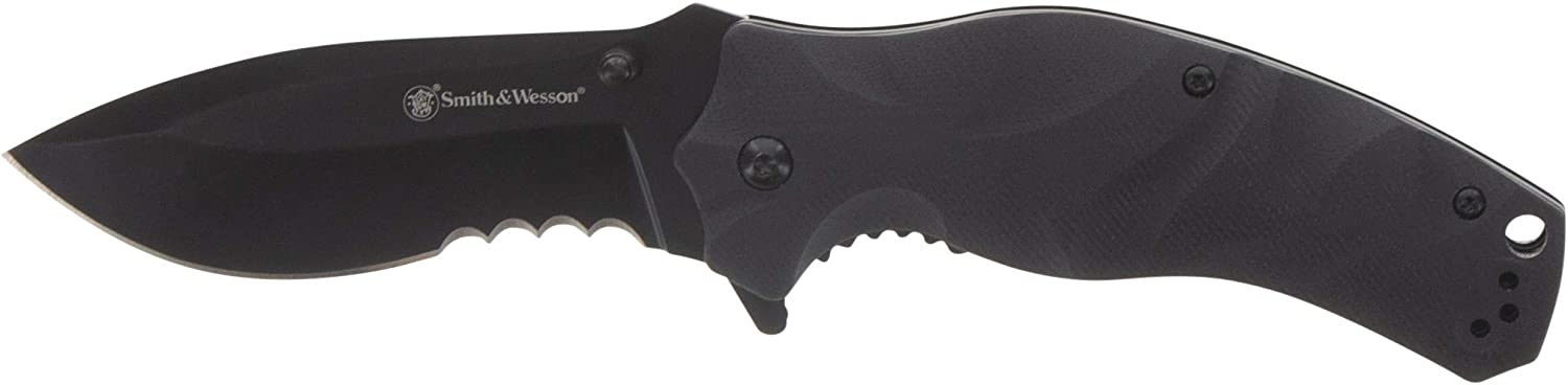Smith & Wesson Black Ops Recurve  (Assisted, 3.5 inch blade) $15.62