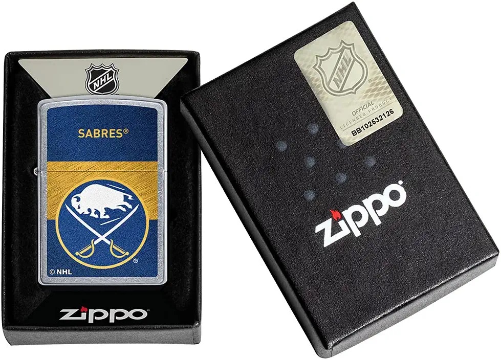 Zippo 2021 NHL Chrome Pocket Lighter (Sabres) $11.77