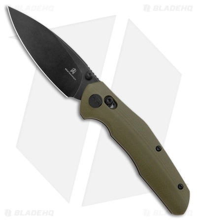 Bestech Ronan - Crossbar Lock Folding Knife, 14C28N Stainless Steel, OD Green $41.99