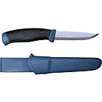 Morakniv Companion Fixed Blade, Navy Blue (4.1 inch Sandvik blade) $17.99