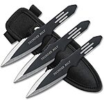 Set of 3 BladesUSA Perfect Point Throwing Knives w/ Nylon Sheath $4.90