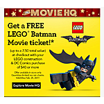 TRU: Free Lego Batman movie ticket w/ $40 Lego Construction &amp; DC Comics purchase