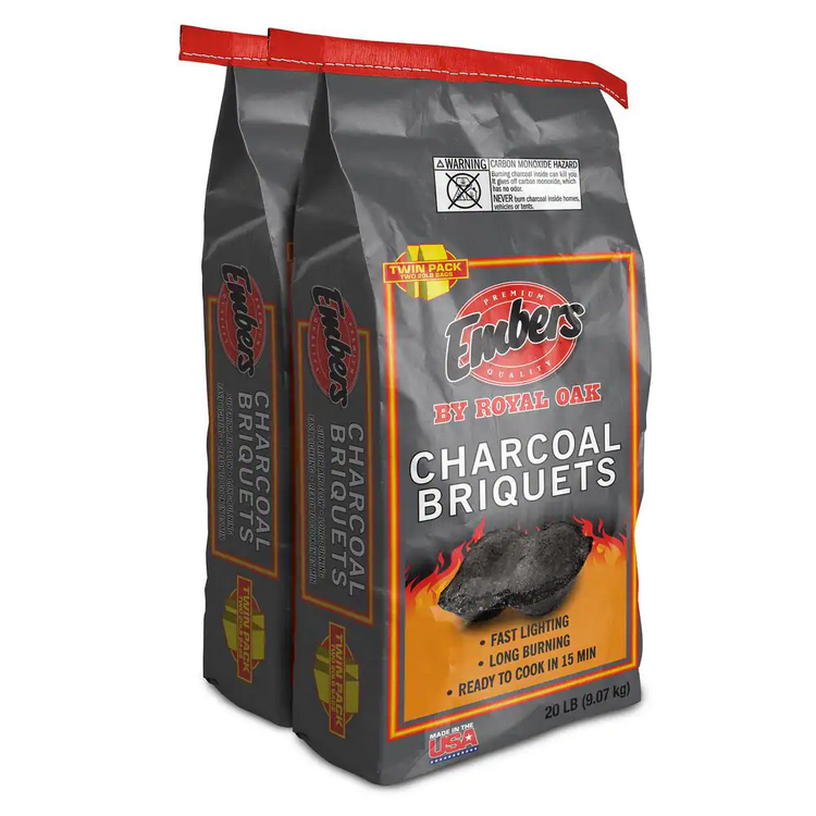 40 lbs Embers Charcoal by Royal Oak 18 B&M