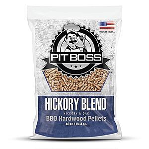 40 lb Pit Boss Pellets Hickory, Apple, Cherry, B&amp;M $13