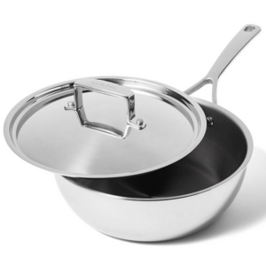 Sur La Table 5-ply Stainless Chefs Pan w/Lid $79