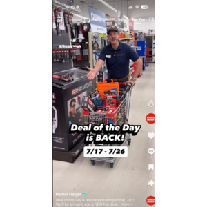 Harbor Freight Deal-Of-The-Day Starts Friday the 17th $70