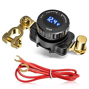 Battery Disconnect Switch with Voltmeter $24