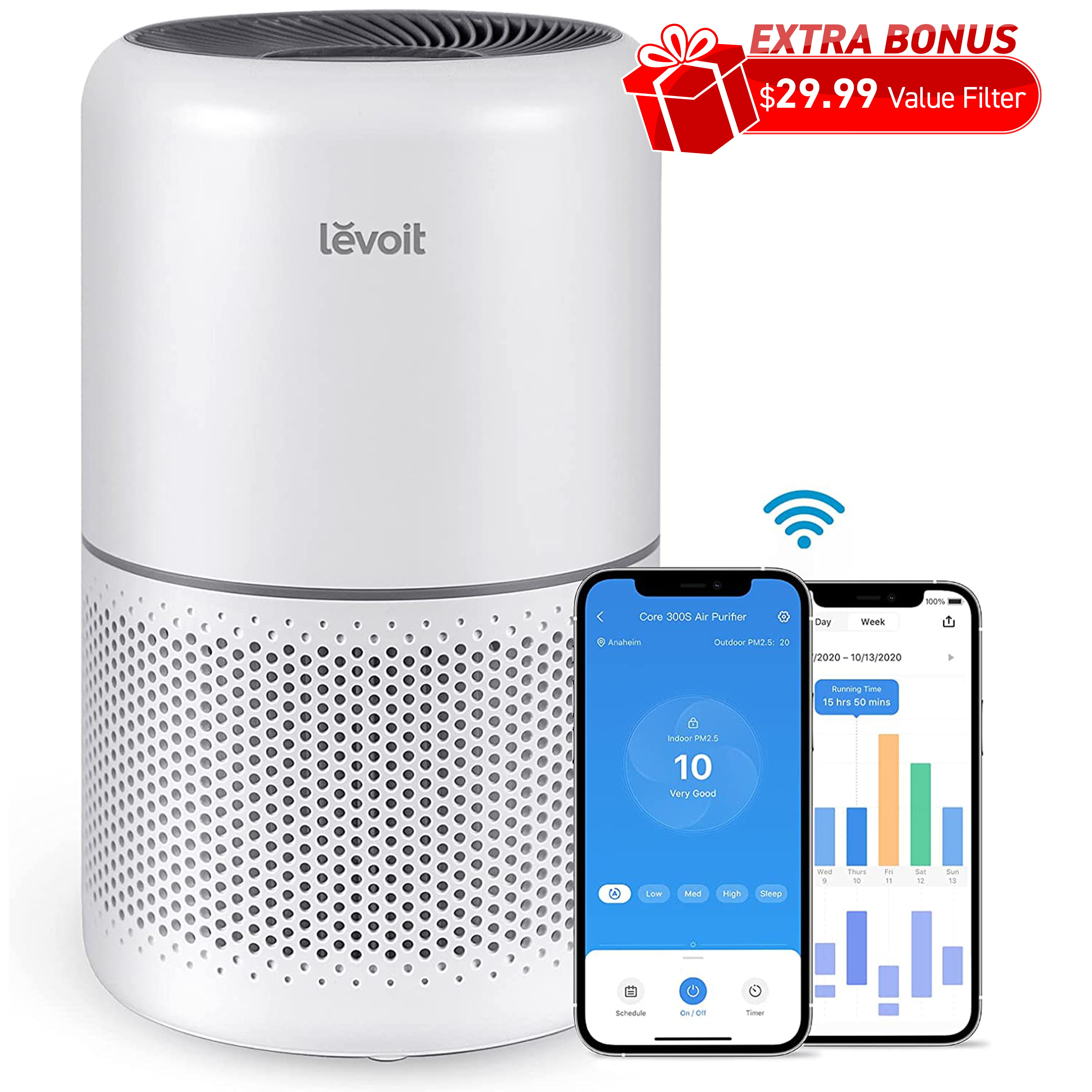 Levoit Core 300S Air Purifier + Extra Filter Combo - VeSync Store