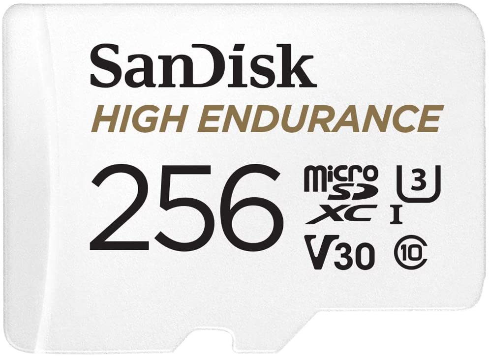 SanDisk 256GB High Endurance Video microSDXC for dashcams $37.39