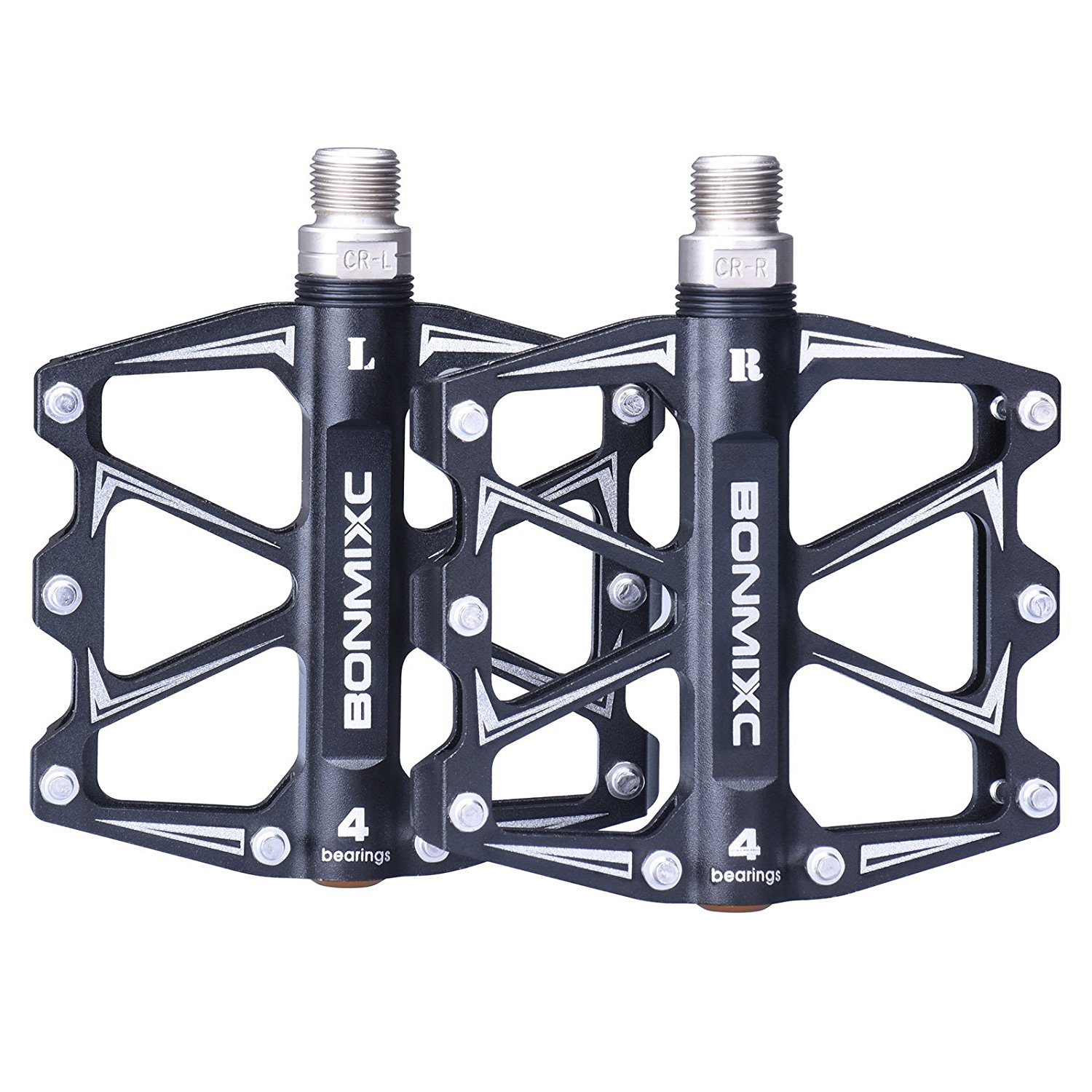 Bonmixc Mountain Bike Pedals 9/16" Cycling Four Pcs Sealed Bearing Bicycle Pedals for $20.99