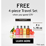 Free 4-Piece Bath &amp; Body Travel Set w/ Any Purchase of $75 or More + Free Shipping at Molton Brown
