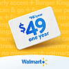Eligible Walmart Accounts: 1-Year Walmart+ Membership $49 via Walmart (Valid thru 7/15)