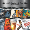 Gruv's 4K Ultra HD Movies (various movies): 2 for $24: Quantum of Solace, Casino Royale, Pale Rider, Twister, Blazing Saddles, The Departed, Amadeus, Lethal Weapon &amp;amp; Many More