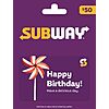 Physical Gift Cards (various retailers): $50 Subway, Buffalo Wild Wings, Cracker Barrel, White Castle, Black Angus, California Pizza Kitchen, Cold Stone $40 &amp;amp; More via Amazon